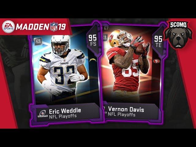 Limited Playoff Performers! Vernon Davis & Eric Weddle - Madden NFL 19