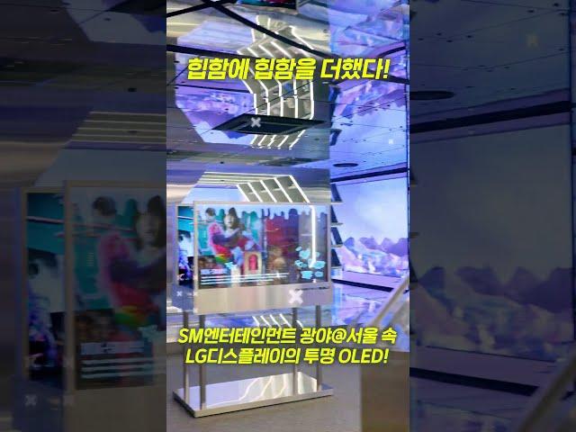 SM광야에 LG디스플레이 투명 OLED 등장 #Shorts