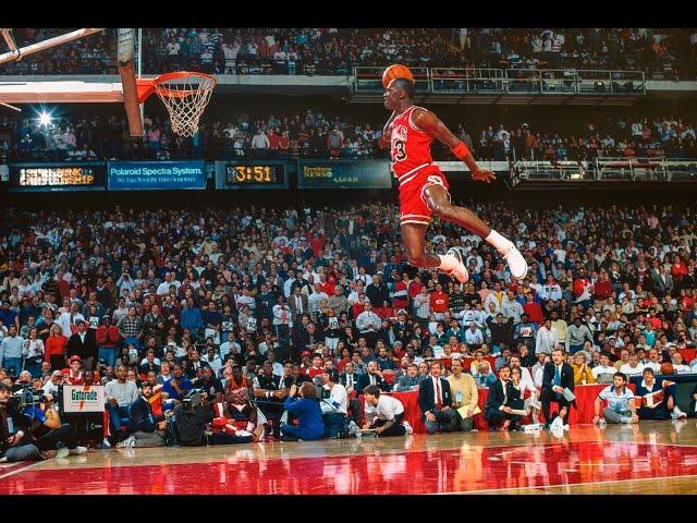 Michael Jordan's Legendary Free Throw Line Dunk HD