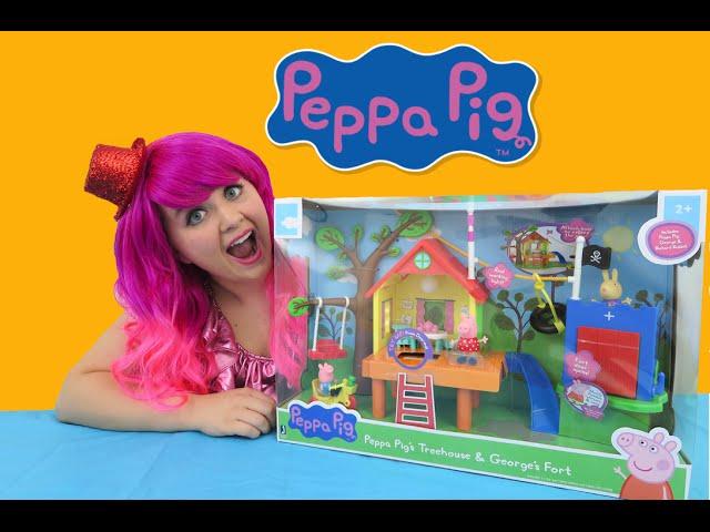 Peppa Pig's Treehouse & George's Fort | TOY REVIEW | KiMMi THE CLOWN