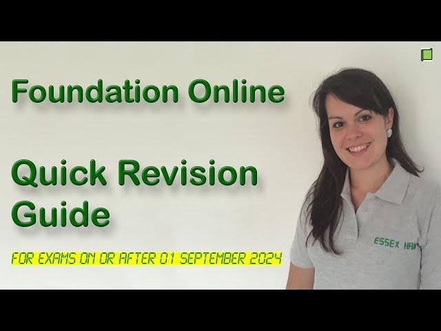 UK Amateur Radio Foundation Quick Revision Guide