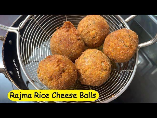 Rajma Rice Cheese Balls Recipe #rajmacheeseballs #cheeseballs #leftover #snacks #kidneybeansrecipe