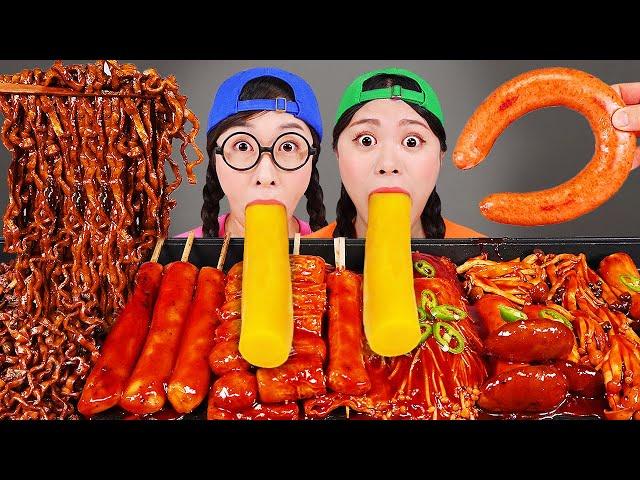 짜장면 떡볶이 먹방 Black Noodle TTeokbokki Mukbang DONA 도나