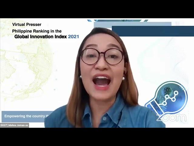 PHILIPPINE RANKING IN THE GLOBAL INNOVATION INDEX 2021