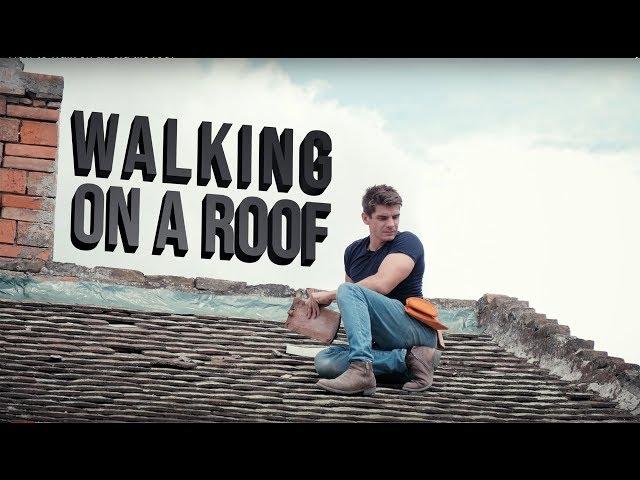 How to walk on an old tile roof