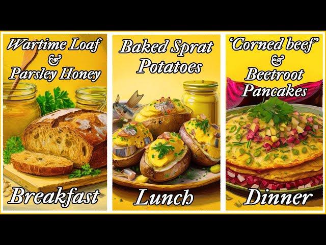 Ep 2) A Wartime Breakfast, Lunch & Dinner | WW2 | Ration Recipes | Frugal Living