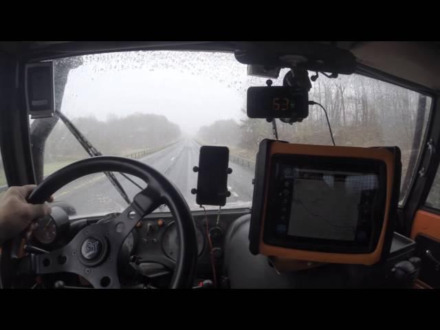 On The Road - Mercedes Unimog Cockpit