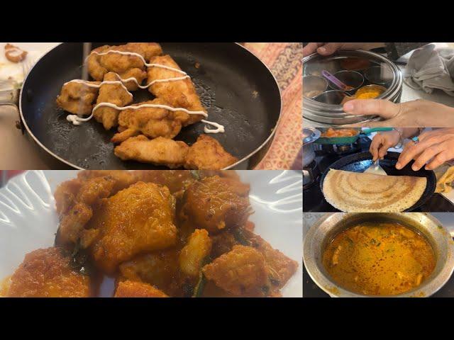 How to save time in the kitchen tips from Indian mom of 3. Pan fried fish and fish gravy recipe.