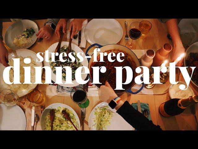 I Hosted a STRESS FREE DINNER PARTY and You Can Too | recipes and step by step instructions