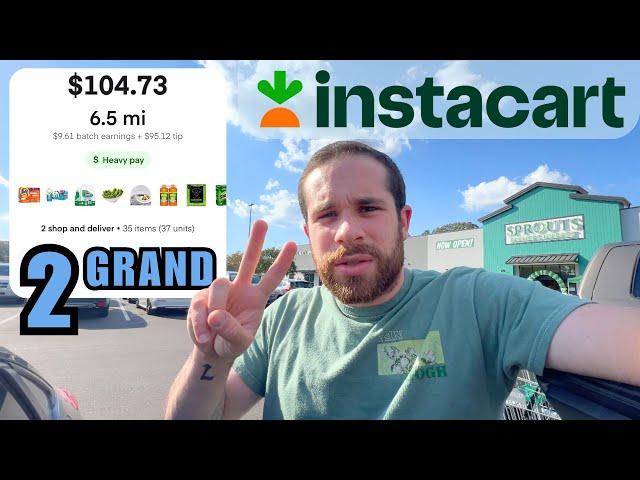 AWESOME Instacart Weekend to hit a $2,000 WEEK!!