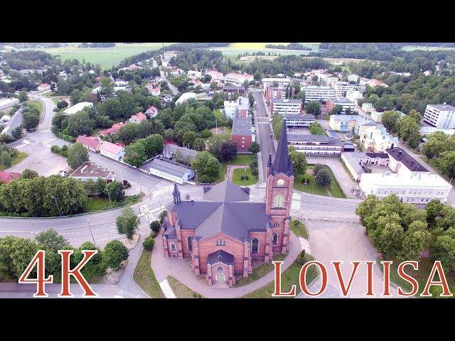 Finland above Loviisa 4K Aerial scenery    Loviisa ilmasta