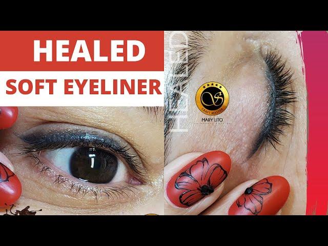 Healed permanent eyeliner (PMU Soft Eyeliner)