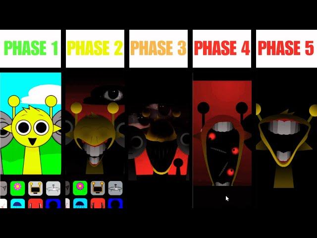 Phase 1 VS Phase 2 VS Phase 3 VS Phase 4 VS Phase 5 in Incredibox Sprunki! Part 2