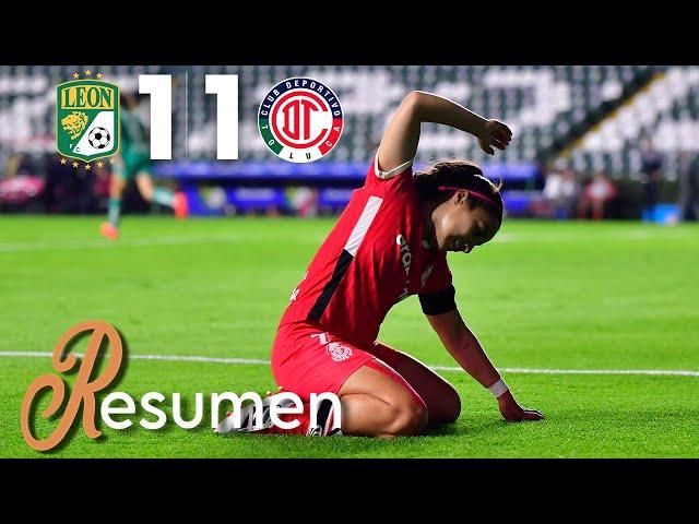 LEÓN 1-1 TOLUCA J1 | Esmeraldas y Diablas reparten puntos