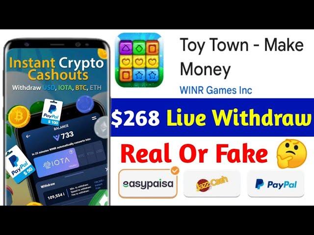 Toy Town - Make Money is real or fake | game khel kar paise kamaye | Toy Town-Make Money Withdrawal