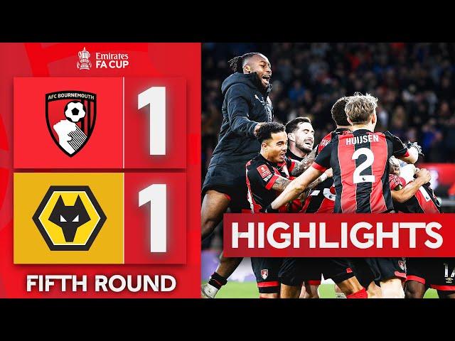 Cherries Win Penalty Shoot-out Thriller! | Bournemouth 1-1 (5-4 Pens) Wolves | Emirates FA Cup 24-25