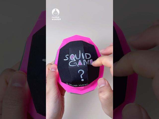 ⭕️DIY Squid Game#papercraft#3d#blindbag