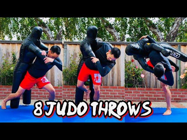 8 POWERFUL JUDO THROWS | GRAPPLING DUMMY TRAINING