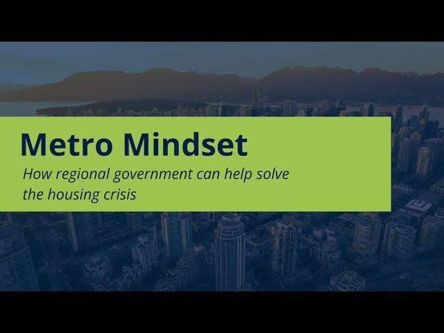 Metropolitan Mindset: how regional governments can help solve the housing crisis