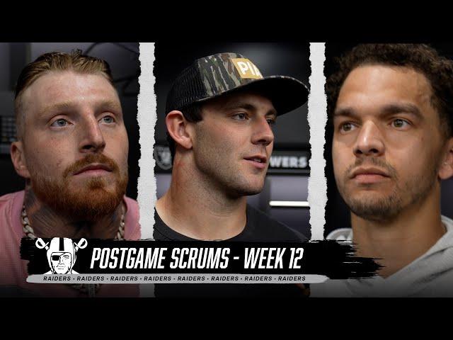 Crosby, Bowers, Meyers, Wilson, Ridder and Abdullah Postgame Media | Week 12 | NFL