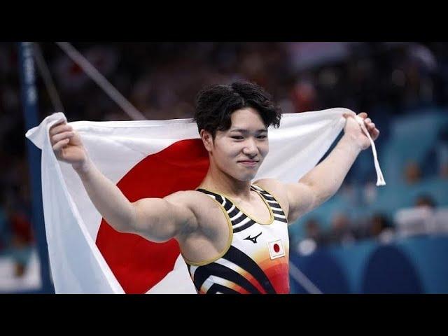 Japan's Shinnosuke Oka wins men's horizontal bar final for third gold medal