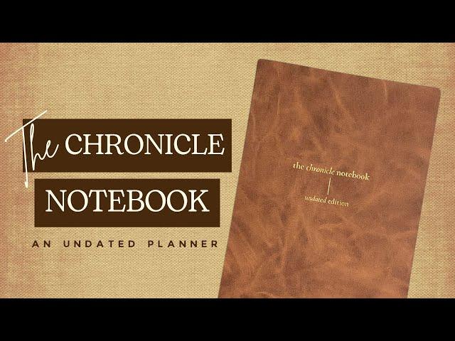 The Chronicle Notebook // Undated Standard (TN) Planner [Faded Chronicle]