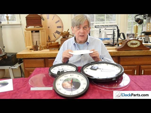 Wall Clock Kit Options for Clock Building