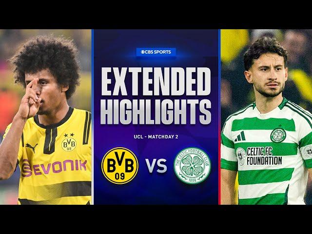 Borussia Dortmund vs. Celtic: Extended Highlights | UCL League Phase MD 2 | CBS Sports Golazo