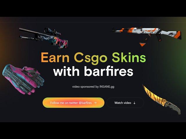 Win Free CSGO Skins / INSANE.gg