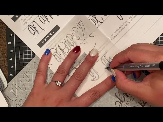 Technique Tuesday #150 - Uppercase Cursive with Melissa Esplin - Just Say Scrap w/ Close To My Heart