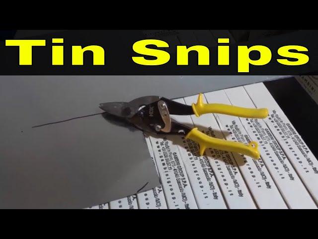 How To Use Tin Snips Or Aviation Snips-Full Tutorial