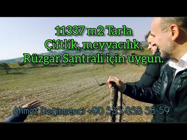 11.337 m2 Tarla Çiftlik, Hayvancılık, Meyvacılık için uygun TERZİALAN - ÇAN - SATIŞTAN VAZGEÇİLDİ