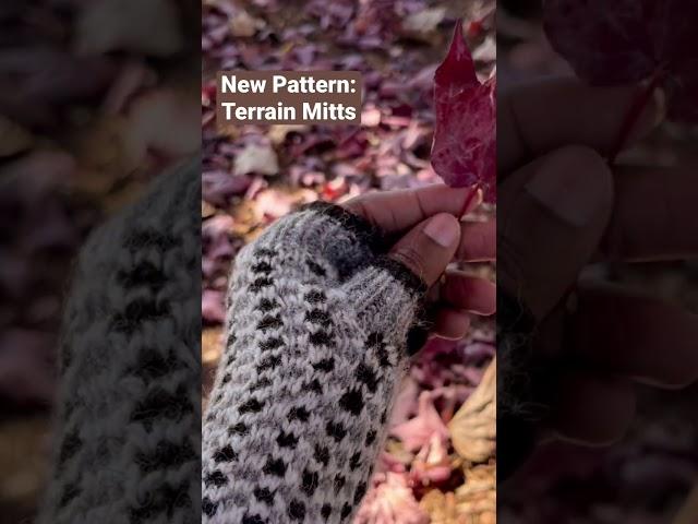 New Pattern: Terrain Mitts available now in my heyBrownBerry Ravelry and Etsy shops