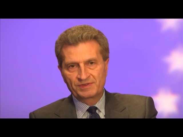 Video message from Günther Oettinger, EU Commissioner for Energy