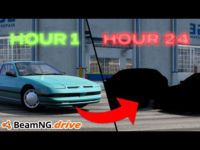 Is 24 HOURS Enough to Build a Race Car in BeamNG.drive's Career Mode?