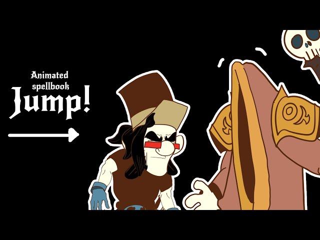 Animated spellbook: Jump. D&D 5e #spellbook #dnd #5e