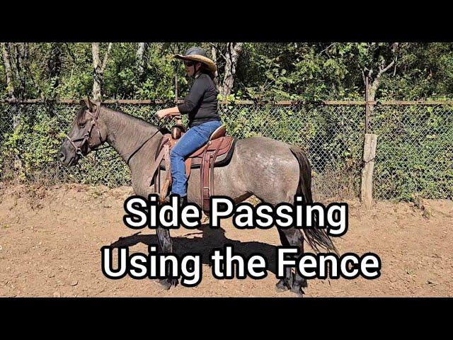 Side Passing using the fence - Riding Exercise for Button number 2