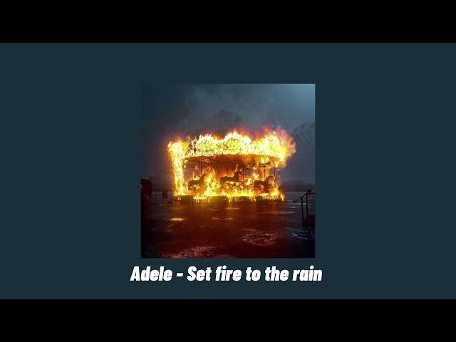 Adele - Set fire to the rain (speed up)