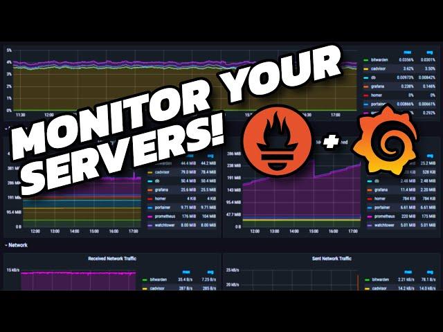 Server Monitoring // Prometheus and Grafana Tutorial