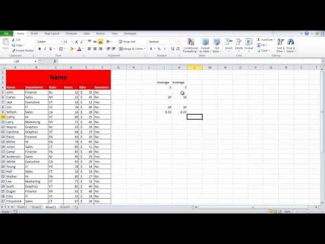 How to handle blank cells in Excel