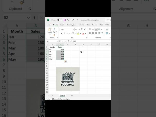 Excel Secrets Exposed: Turn Your Data into Mini Charts!  #exceltips  #excel #datahacks