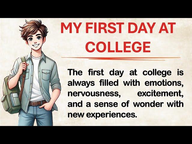 My First Day at College  | An Inspiring English Story 