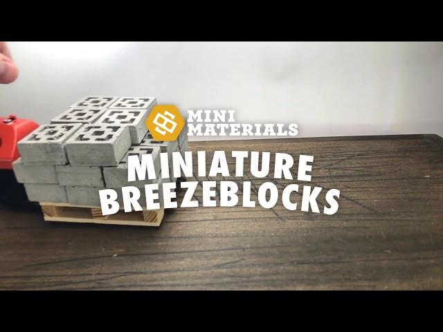 Mini Materials Miniature Concrete Breezeblocks