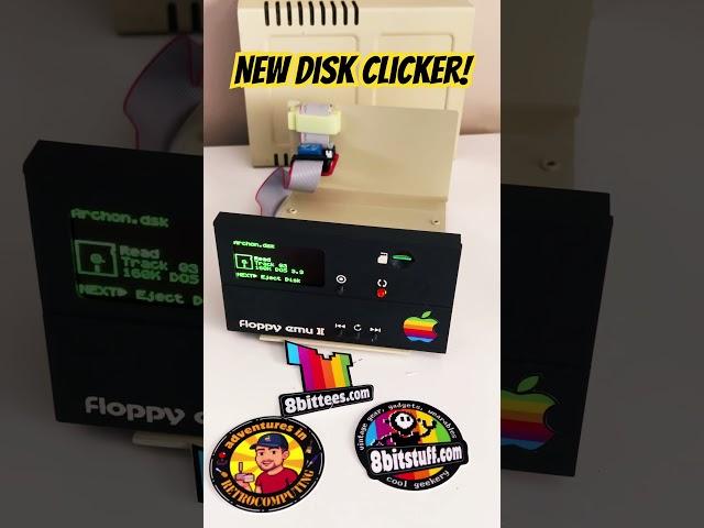 Testing the New Classic Floppy Clicker on Apple Floppy Emulator - Authentic Retro Sounds!