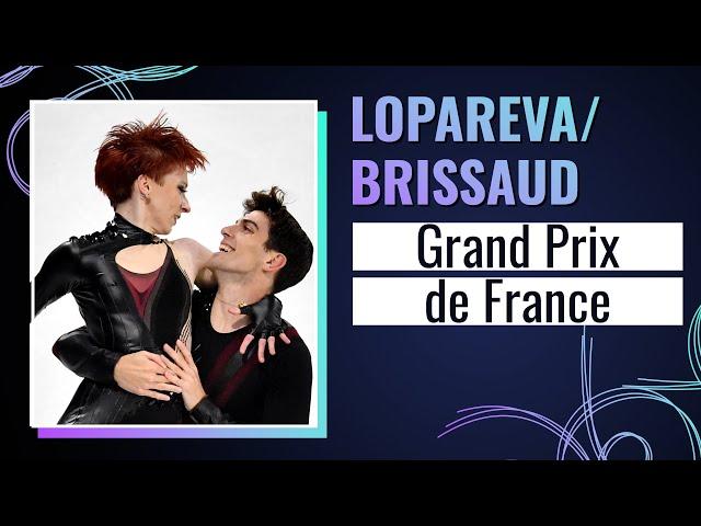 LOPAREVA / BRISSAUD (FRA) | Ice Dance Free Dance | Grand Prix de France 2024 | #GPFigure