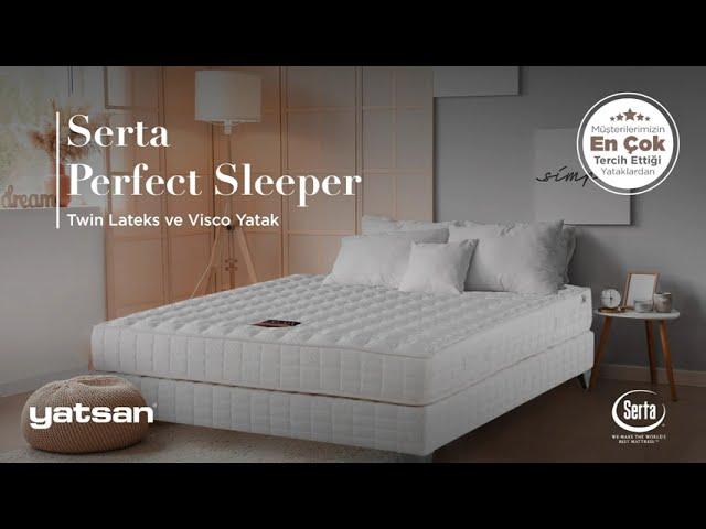 Serta Perfect Sleeper Twin Lateks ve Visco Yatak - Yatsan