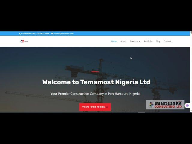 Temamost Website Presentation