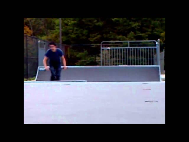Bmx nose manual to tire tap/ 180 little spine.