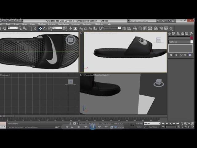 Autodesk 3ds Max 2010 Begginer Foot Wear 3d Modeling