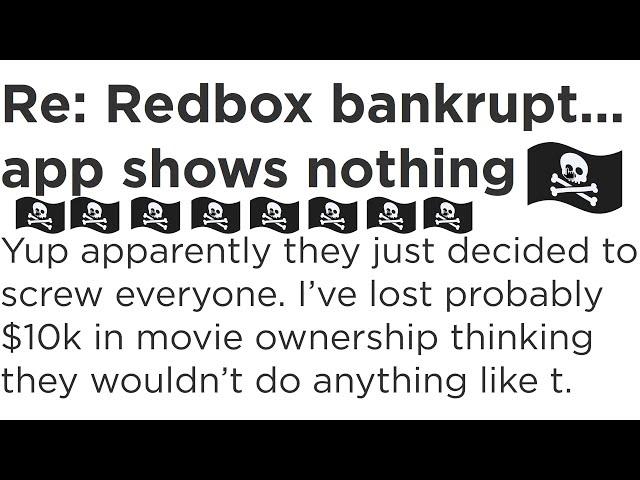 Redbox revokes access to all purchased movies & TV: Piracy is completely justified